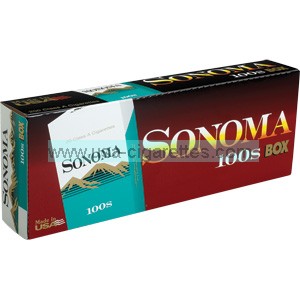 Sonoma Menthol Dark Green 100's cigarettes